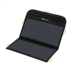 Solar Charger 13W 2xUSB, Black