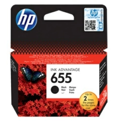 HP Blekkpatron No.655 Sort (550 sider)