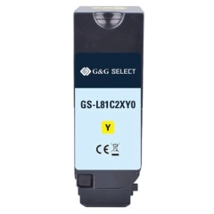 Yaha Toner Gul Ekstra Høykapasitet (16.200), erstatter Lexmark 81C2XY0