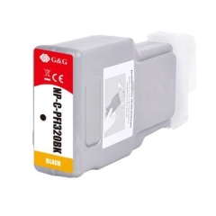 Yaha Blekkpatron PFI-320BK Sort (300ml), erstatter Canon 2890C001