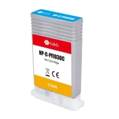 Yaha Blekkpatron PFI-030C Cyan (55ml), erstatter Canon 3490C001