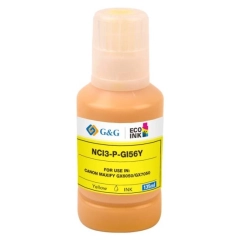 Yaha Blekkpatron GI-56Y Gul (135ml) (14.000 sider), erstatter Canon 4432C001