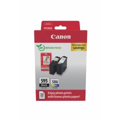 Canon Blekkpatron Pakke PG-595/CL-586 Sort/CMY (6.7ml/9.9ml)