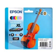 Epson Blekkpatron Pakke No.250XL Sort/CMY/LC/LM Høykapasitet (10.2ml/5x8.9ml)