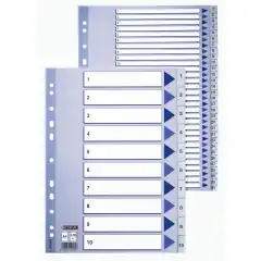 Esselte Register plast A4 1-31 blå/hvit