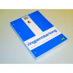 EMO Ringpermkartong A4 ulinjert (100)