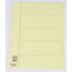 Esselte Skilleblad A4 5-delt manilla
