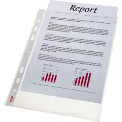 Esselte Plastlomme prem topp A5 75my(10)