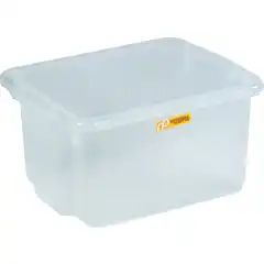 Oppbevaringsboks 23L transparent plast