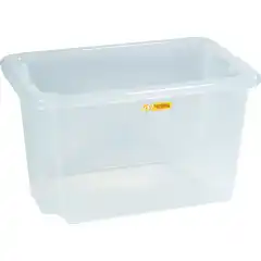 Oppbevaringsboks 55L transparent plast