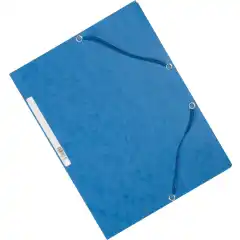 Exacompta Strikkmappe A4 3 kl 355g blå