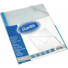 Bantex Signallomme A4 PP 80my blå (25)