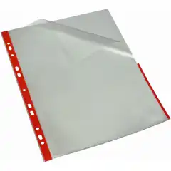 Bantex Signallomme A4 PP 80my rød (25)