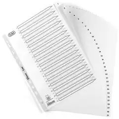 Elba Register A4 PP 1-31 hvit
