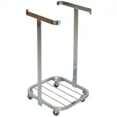 Hykab Avfallsstativ stål m/75mm hjul