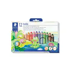 STAEDTLER Fargeblyanter BUDDY Jumbo 3i1 (12)