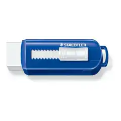 STAEDTLER Viskelær PVC fritt med fremskytings  funksjon Blå/