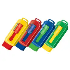 STAEDTLER Viskelær PVC fritt med fremskytings funksjon Ass.f
