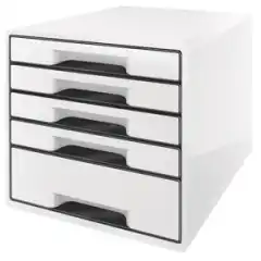 Leitz Skuffkube  5 skuf. hvit