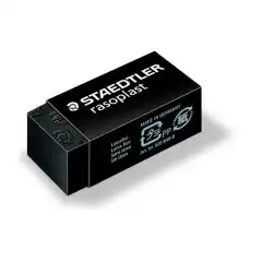STAEDTLER Viskelær Rasoplast 33x16x13mm sort