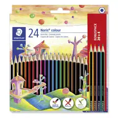 STAEDTLER Fargeblyanter Noris Colour assortert (20+4)