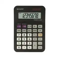 SHARP Skrivebordsalkulator EL-330FB Sort
