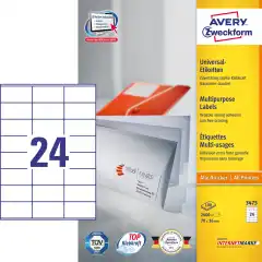Avery 3475 Universaletiketter ILC 70x36 (2400)