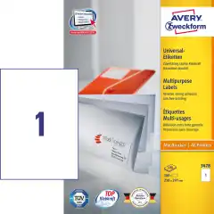 Avery 3478 Universaletiketter ILC 210x297 (100)