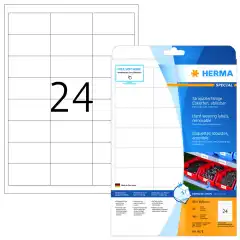 Herma Etiketter Utendørs avtagbare Hvite A4 66x33,8 (20)