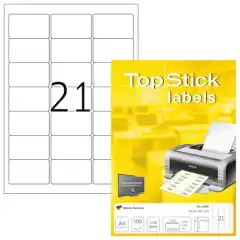 Etikett TopStick 63,5 x 38,1mm (100)