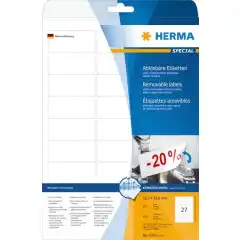 Herma Etiketter Avtagbare 63,5x29,6 (25)