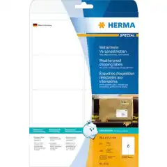 Herma Fraktetiketter Værbestandige Folie hvit 99,1x67,7 (25)