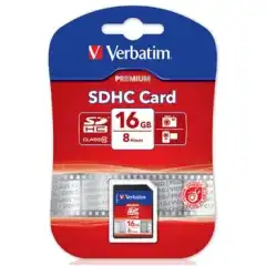 Verbatim SDHC Minnekort 16GB Class 10