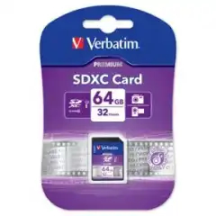 Verbatim SDXC Minnekort 64GB Class 10