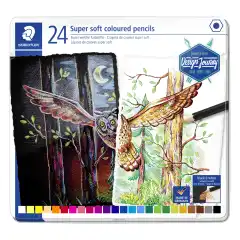 Staedtler Fargeblyanter Super Soft Eske assortert (24)