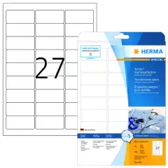 Herma Teksil etikett Special 63,5x29,6 hvit (540)