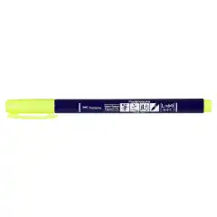 Kalligrafipenn Fudenosuke hard neon gul