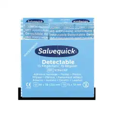 Salvequick Blue Detectable Plaster 6ref/fp