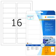 Herma navne/tekstil etiketter 88,9x33,8 hvit (320)