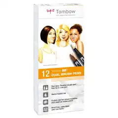 Marker Tombow ABT Dual Brush 12P-4 Portrait colours (12)