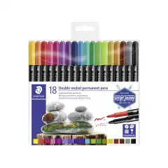 STAEDTLER Merkepenn Twin-Tip Perm. (18)