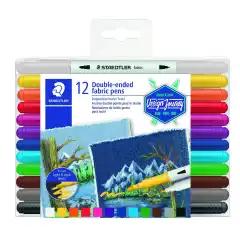 STAEDTLER Tekstilmerkepenn duo ass (12)