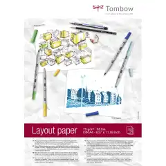 TOMBOW Layout tegneblokk 75 g/m²  75 ark