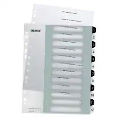 Register PP PC-utskrift A4+ 1-12 Hv/Sor