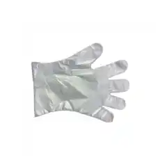 Disposable Plastic Gloves, Large (100 pcs)