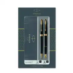 Parker Sonnet Svart GT Duosett BallPoint+FountainPen
