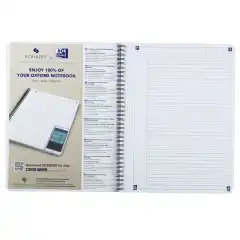 Oxford Touch Notatbok A5 Rutet 70 ark 90g Turkis
