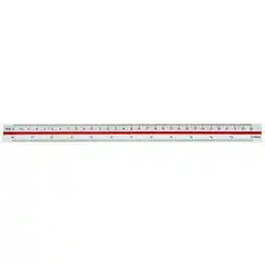 Linex trekantet målestokk 312 30cm rød/grønn