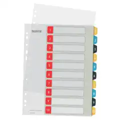 Register PP A4+ 1-10 Leitz Cosy