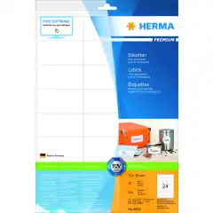 Herma Etiketter Premium A4 70,0x36,0 (10)